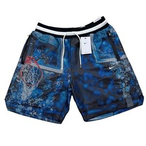 Nike Men's L 8" DNA Basketball Shorts Royal Blue FB7005-480 Heavy Zip Pockets